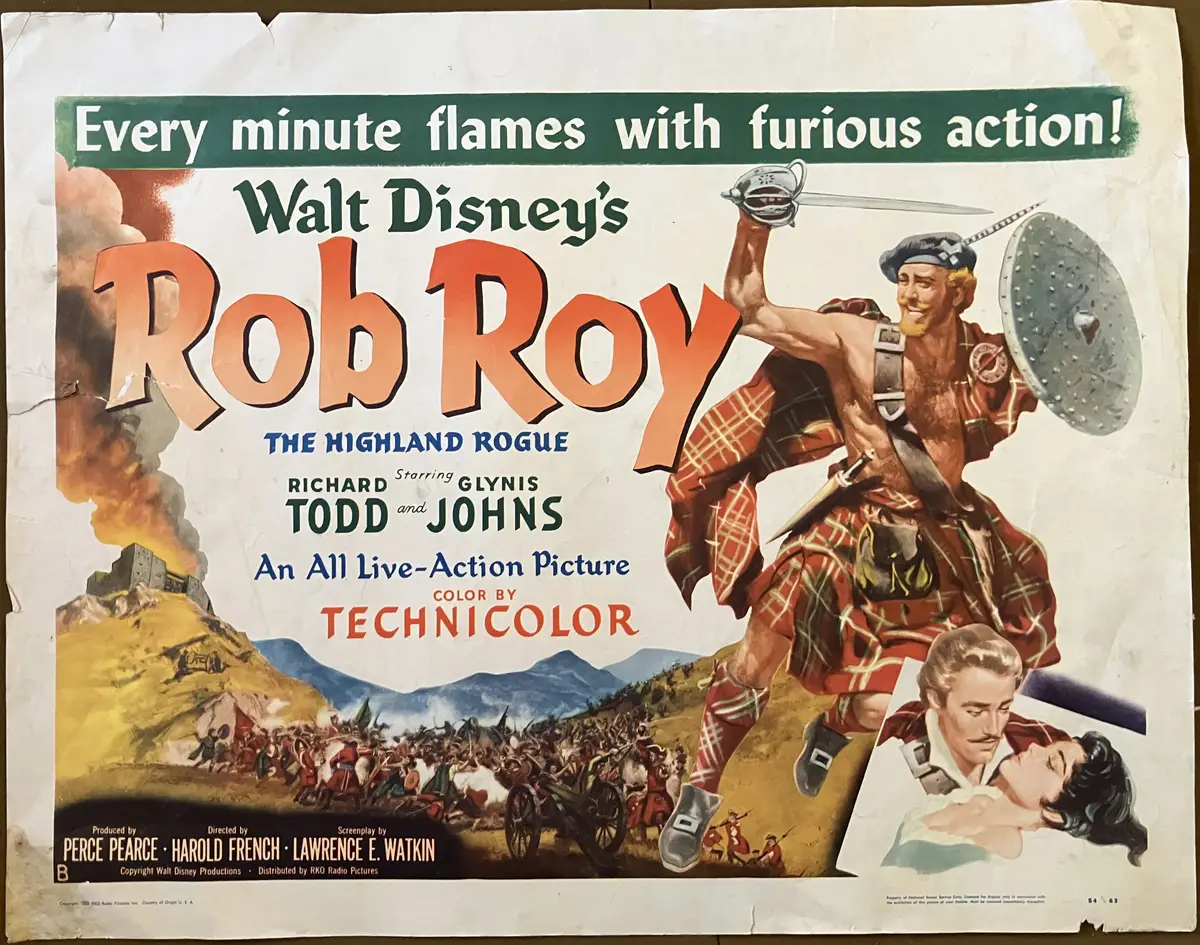 Rob Roy, The Highland Rogue Half Sheet