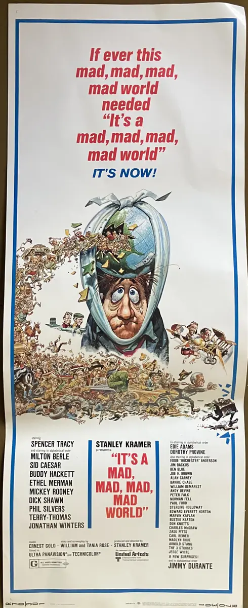 It's a Mad, Mad, Mad, Mad World 1970 Re-Release Insert