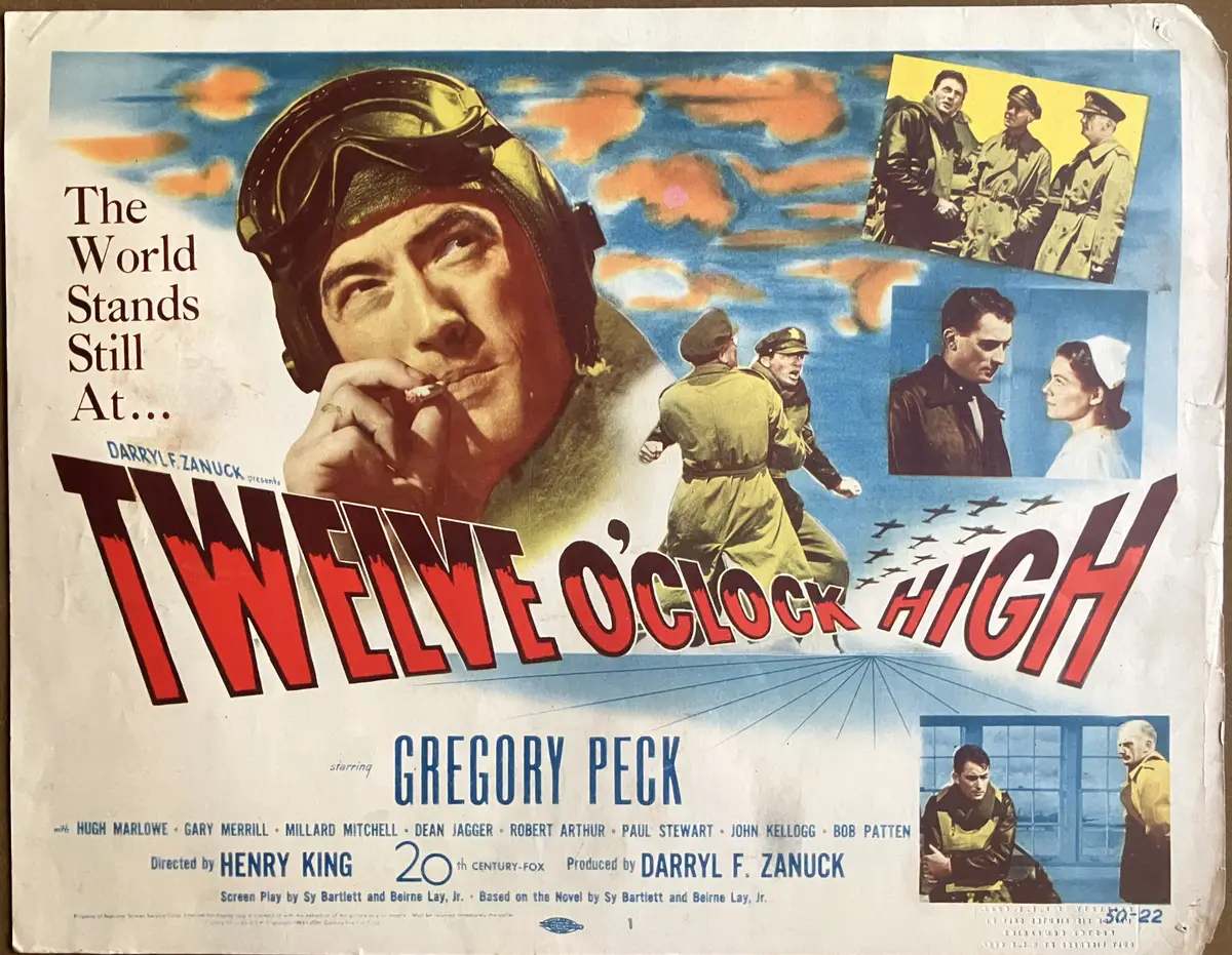 Twelve O'Clock High Title Card and Lobby Card