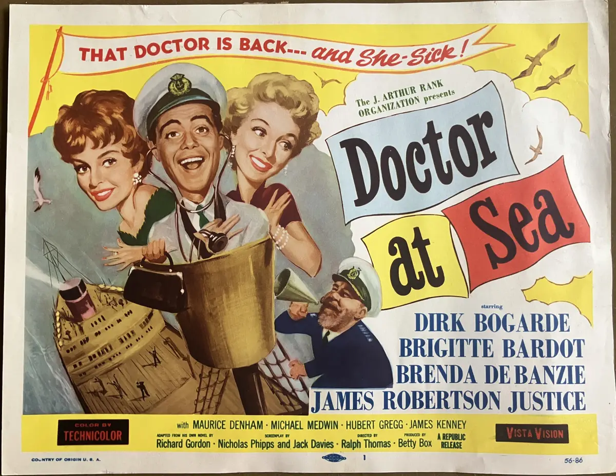 Doctor at Sea Title Card