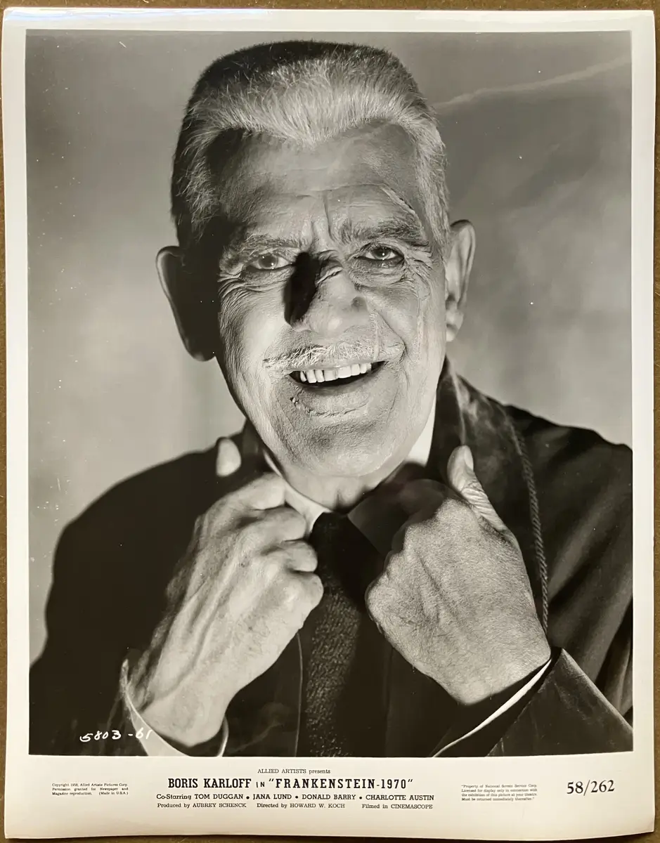 Frankenstein 1970 Boris Karloff Portraits (2)